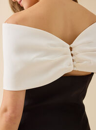 Elodie Off The Shoulder Mini Dress Detail 6 - TULLABEE