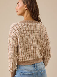 Brie Plaid Cardigan Detail 4 - TULLABEE