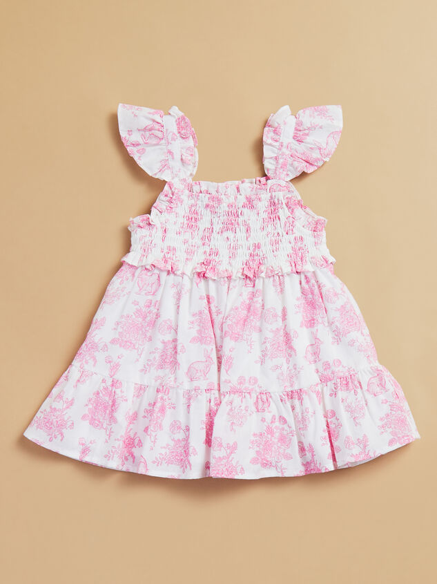 Cora Bunny Floral Toddler Dress - TULLABEE