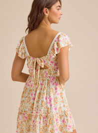 Isabella Floral Mini Dress Detail 5 - TULLABEE