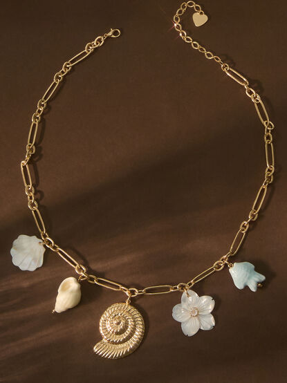 Shell Charm Necklace - TULLABEE