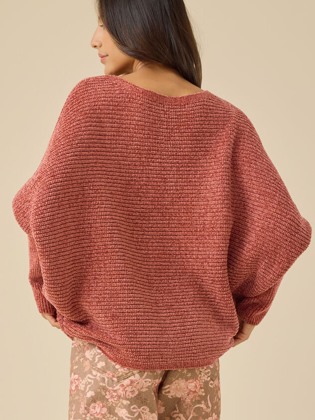 Amryn Chenille Dolman Sweater Detail 3 - TULLABEE
