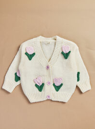 Tulips Cardigan Detail 2 - TULLABEE