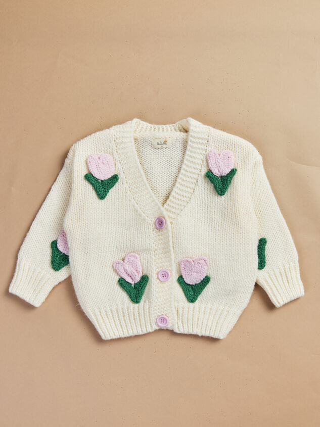Tulips Cardigan Detail 2 - TULLABEE