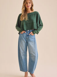 Joy Tiered Crop Top Detail 2 - TULLABEE