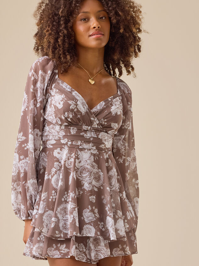 Vivienne Long Sleeve Double Layered Romper - TULLABEE
