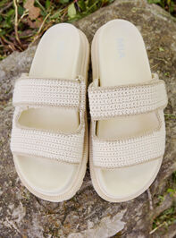 Gabri Crochet Band Sandal Detail 3 - TULLABEE