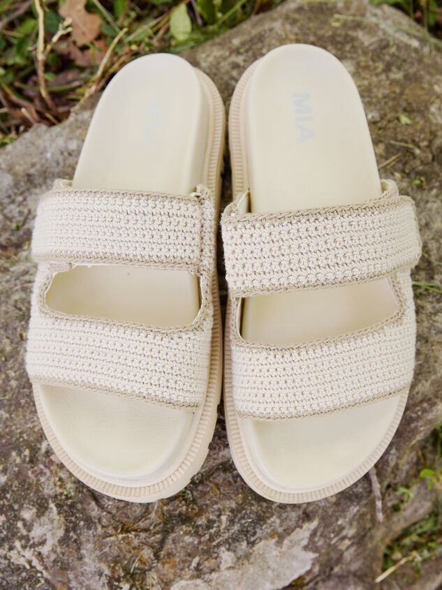Gabri Crochet Band Sandal Detail 3 - TULLABEE