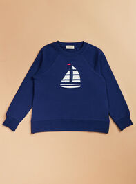 Sail Away Sweatshirt and Short Set Detail 2 - TULLABEE