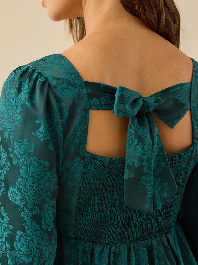Alexa Long Sleeve Mini Dress Detail 2 - TULLABEE