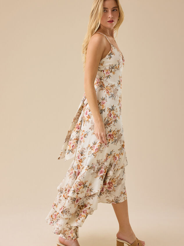 Paulette Floral Maxi Dress Detail 3 - TULLABEE