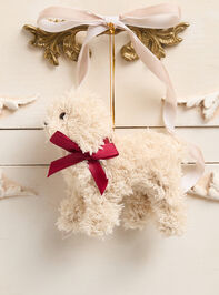 Teddy Dog With Bow Ornament - TULLABEE