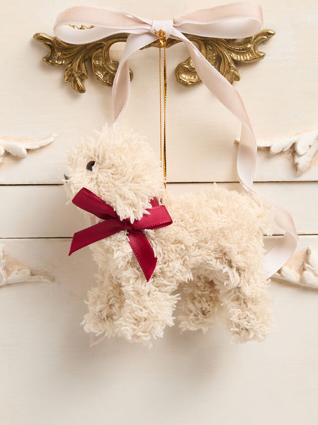 Teddy Dog With Bow Ornament - TULLABEE