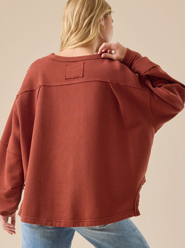 Cora Ribbed Pullover Detail 4 - TULLABEE