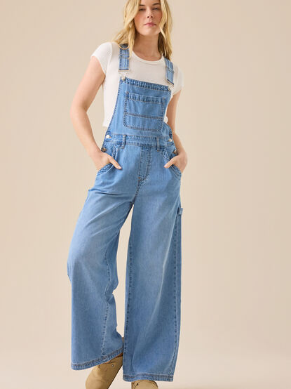 Brayden Wide Leg Overalls - TULLABEE
