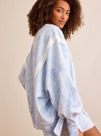 90 Blue Camo Pullover Detail 4 - TULLABEE