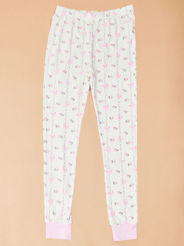 Floral Bow Lounge Set Detail 2 - TULLABEE