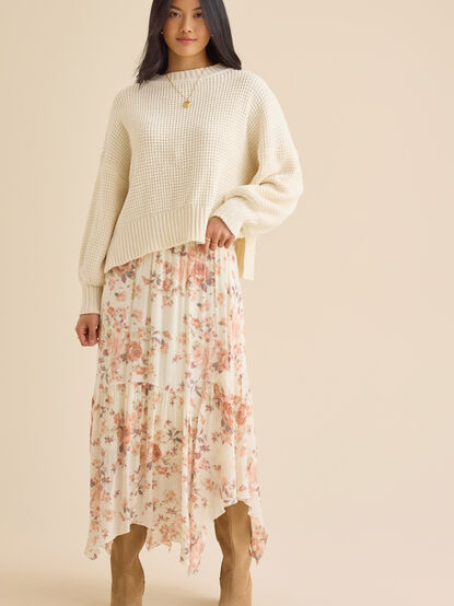 Dora Waffle-Knit Sweater - TULLABEE