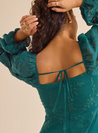 Jemina FIt and Flare Dress Detail 2 - TULLABEE