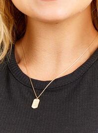 Pray Wait Trust Necklace Detail 4 - TULLABEE