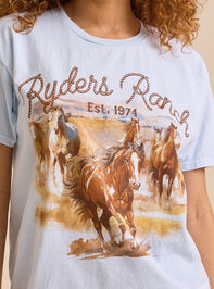 Ryders Ranch Oversized Tee Detail 2 - TULLABEE