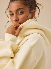 How Lucky Are We Oversized Hoodie Detail 6 - TULLABEE