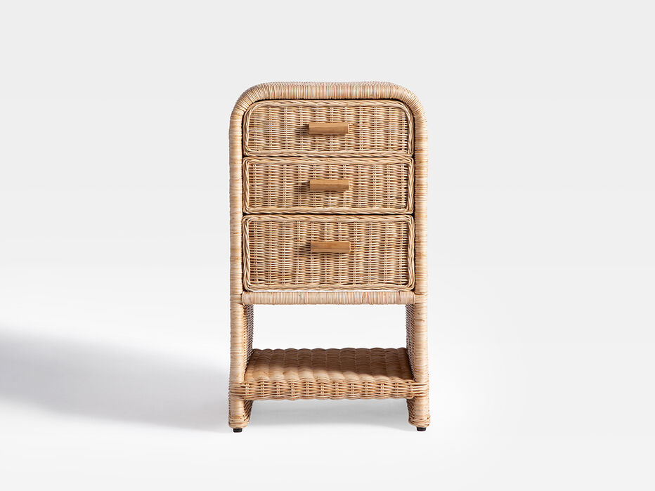 Savannah Tall Woven Nightstand - TULLABEE - 