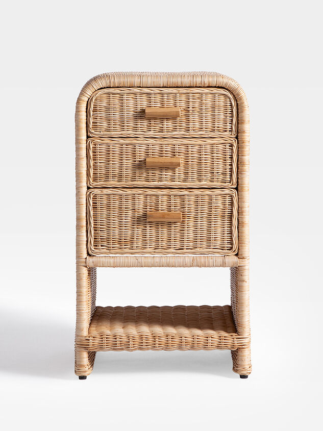 Savannah Tall Woven Nightstand - TULLABEE