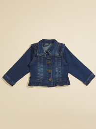 Jullie Ruffle Denim Jacket by MudPie - TULLABEE