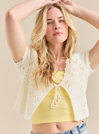 Lucia Tie Front Top Detail 3 - TULLABEE