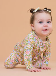Kate Floral Ruffle Footie - TULLABEE