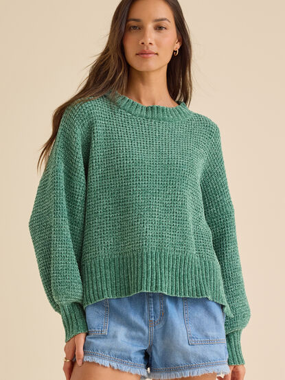 Dora Waffle-Knit Sweater - TULLABEE