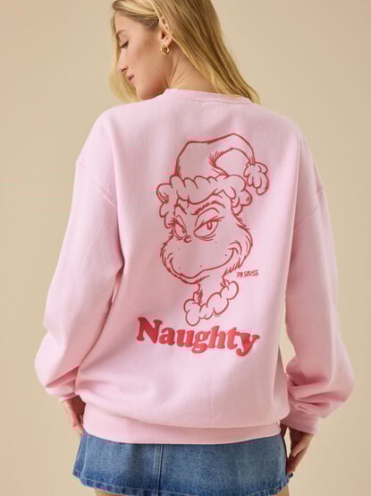 Naughty Grinch Graphic Pullover - TULLABEE