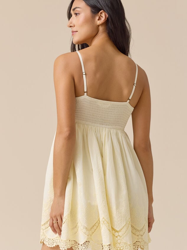 Cass Lace Mini Dress Detail 4 - TULLABEE