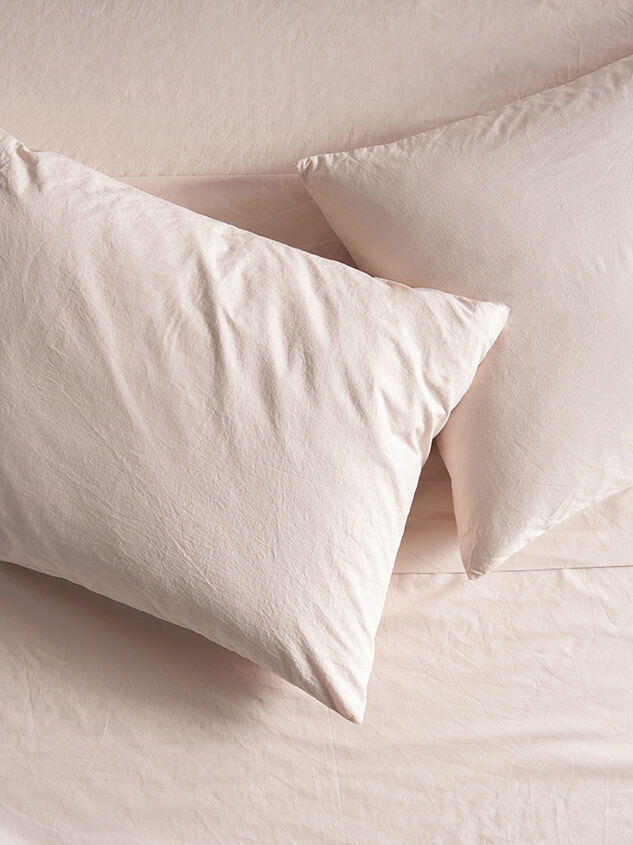 Organic Cotton Percale Single Pillowcase Detail 3 - TULLABEE