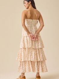 Dawn Floral Maxi Dress Detail 4 - TULLABEE