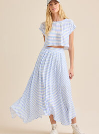 Alexis Striped Boxy Top Detail 3 - TULLABEE