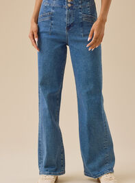 Mason Wide Leg Jeans Detail 2 - TULLABEE