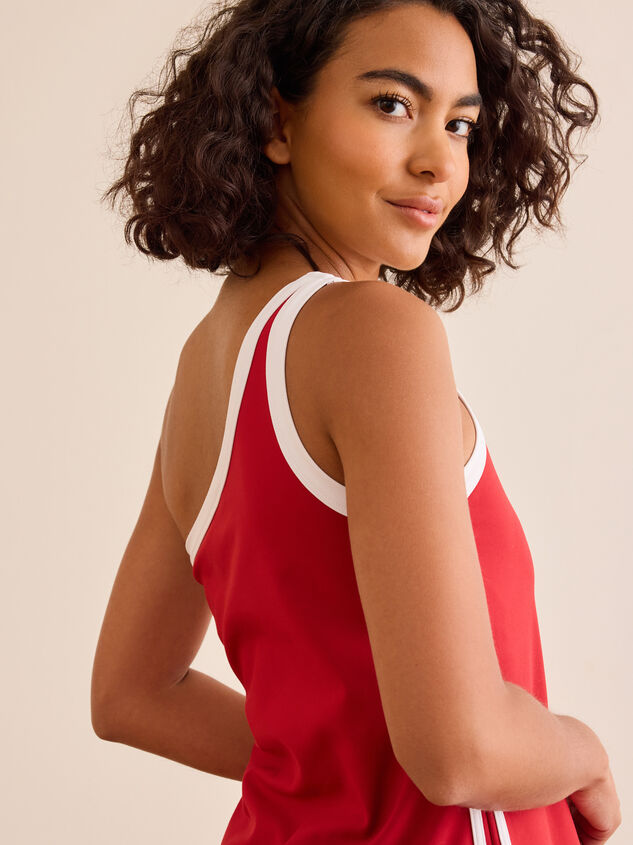 Pitstop One-Shoulder Athletic Dress Detail 6 - TULLABEE