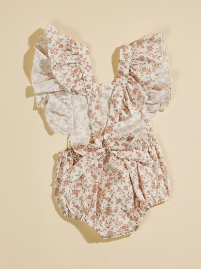 Darcy Floral Ruffle Bubble - TULLABEE