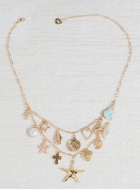 2-Layer Seaside Charm Necklace Detail 2 - TULLABEE