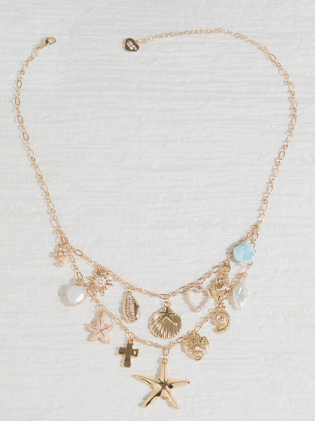 2-Layer Seaside Charm Necklace Detail 2 - TULLABEE