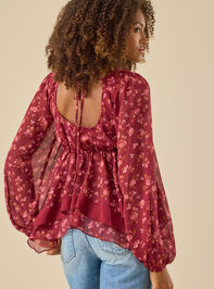Tanya Floral Babydoll Top Detail 6 - TULLABEE
