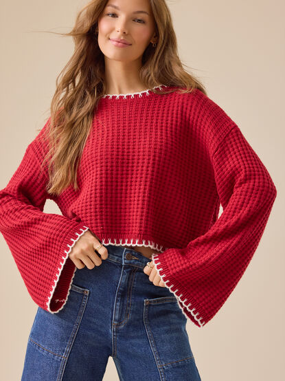 Ellis Bow Back Sweater - TULLABEE