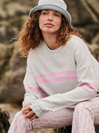 Turbo Striped Sweatshirt - TULLABEE