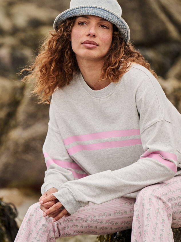 Turbo Striped Sweatshirt - TULLABEE