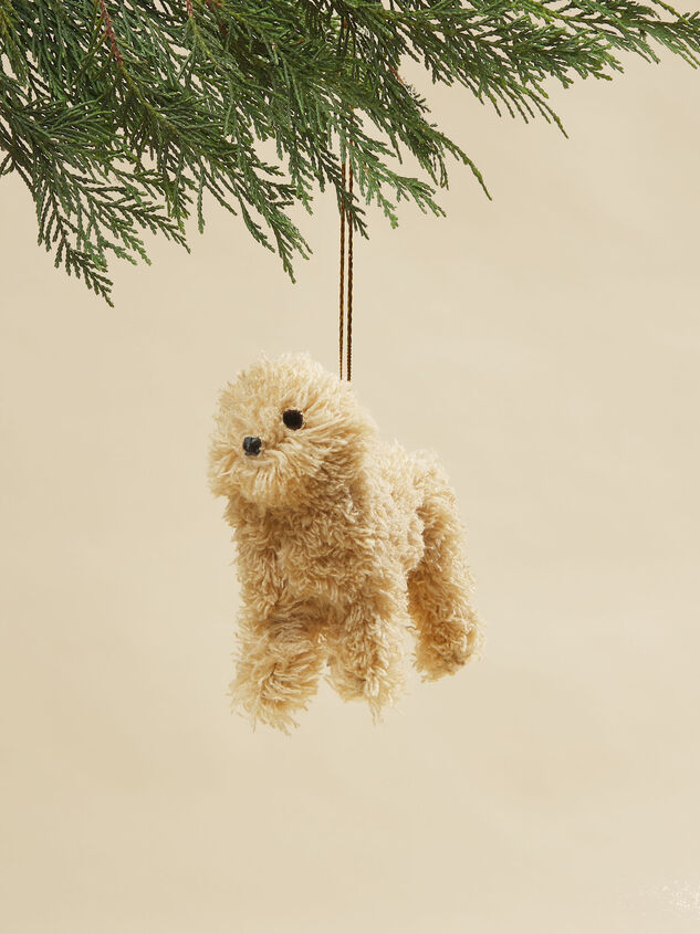 Furry Copper Poodle Christmas Ornament - TULLABEE