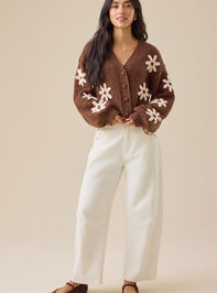 Francesca Flower Cardigan Detail 5 - TULLABEE