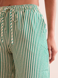 Unwind Striped Lounge Pants Detail 2 - TULLABEE