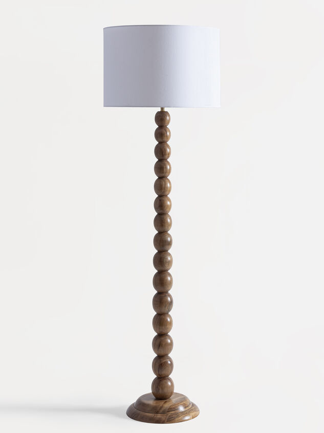 Ellie Wood Floor Lamp Detail 3 - TULLABEE
